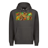 Smoke western sunflower and american football license  plate Premium Hoodie - BundleAndBundleShop