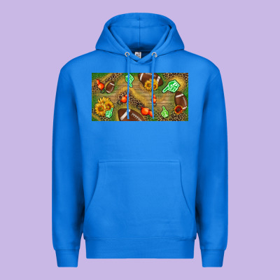 Western Sunflower And American Football License  Plate Premium Hoodie Designed By Bundleandbundleshop