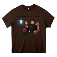 Chocolate Brown ball lightning; osbournes want to believe Heavy Core Tee - lanVoArt
