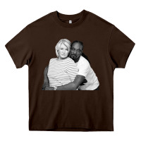 Chocolate Brown snoop and martha Heavy Core Tee - lanVoArt