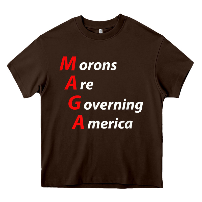 Morons Are Governing America Anti Trump Political T Shirt Heavy Core Tee by lanVoArt | Teevron