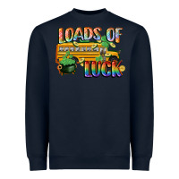 Navy Loads of luck with school bus St. Patrick's Day Heavyweight Sweatshirt - FaDigitalArtStudio