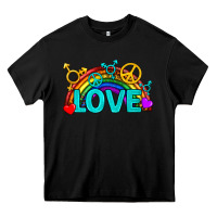 Black Western LGBTQ+ Love Rainbow Heavy Core Tee - BundleAndBundleShop
