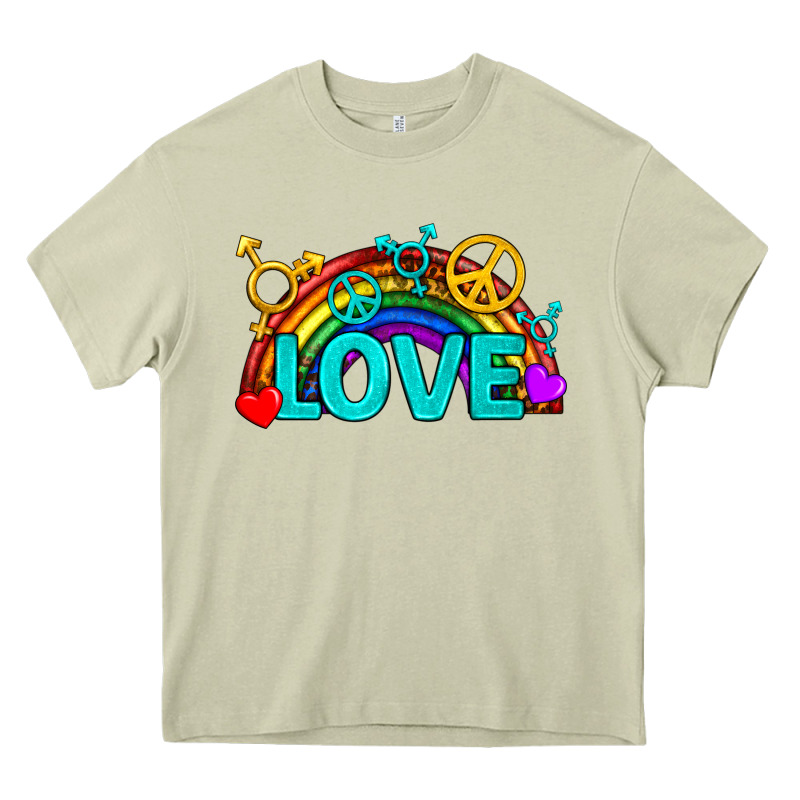 Western Lgbtq+ Love Rainbow Heavy Core Tee by BundleAndBundleShop | Teevron