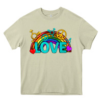 Mossy Western LGBTQ+ Love Rainbow Heavy Core Tee - BundleAndBundleShop