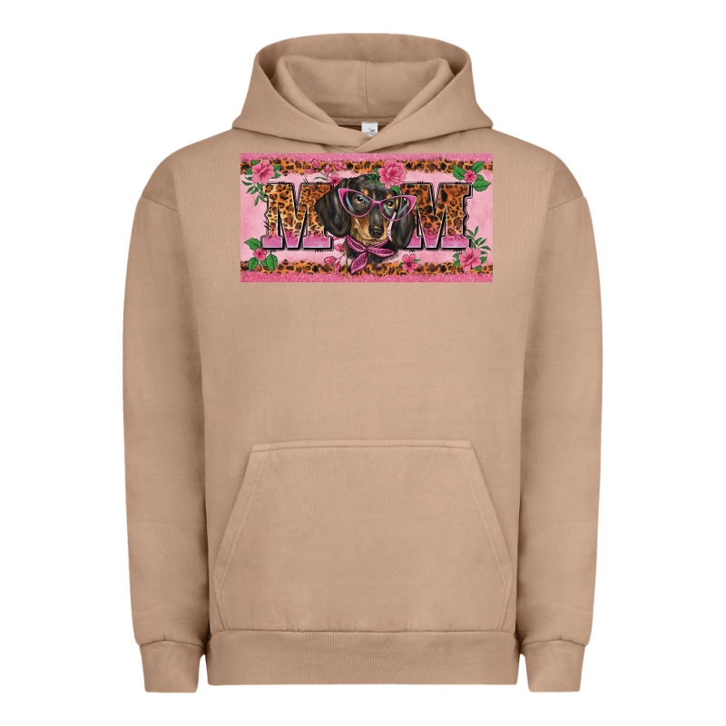 Danchshund Mom License Plate Template Urban Hoodie by BarkalooDesign | Teevron