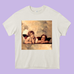 Hot Trend Angels Raphael Cupid Cherubs Art Valentine Angel Heavy Core Tee Designed By Lanvoart