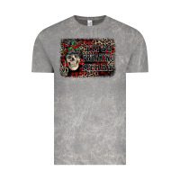 Cloud Rock I'm so freaking merry skeleton messy bun Vintage Tee - NancyCooperArtShop