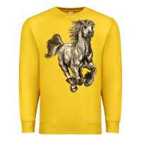 Lemon percheron horse Premium Sweatshirt - LillyAllenDesigns