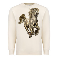 Sandshell percheron horse Premium Sweatshirt - LillyAllenDesigns