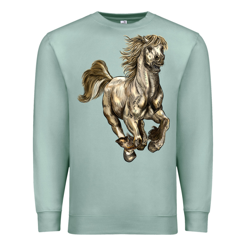 Percheron Horse Premium Sweatshirt by LillyAllenDesigns | Teevron