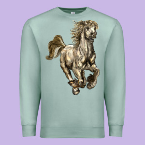 Percheron Horse Premium Sweatshirt Designed By Lillyallendesigns