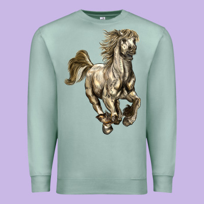 Percheron Horse Premium Sweatshirt Designed By Lillyallendesigns