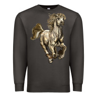 Smoke percheron horse Premium Sweatshirt - LillyAllenDesigns