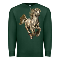 Sports Green percheron horse Premium Sweatshirt - LillyAllenDesigns