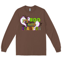 Chestnut say boo and scary on Long Sleeve Tee - CowGirlArtShop