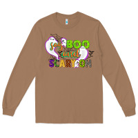 Toasted Coconut say boo and scary on Long Sleeve Tee - CowGirlArtShop