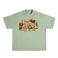 Oil Green I love Fall most of Fall Urban Heavy Tee - NancyCooperArtShop