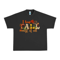 Pigment Black I love Fall most of Fall Urban Heavy Tee - NancyCooperArtShop