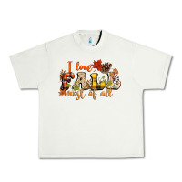 Pistachio I love Fall most of Fall Urban Heavy Tee - NancyCooperArtShop