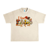 Sandshell I love Fall most of Fall Urban Heavy Tee - NancyCooperArtShop