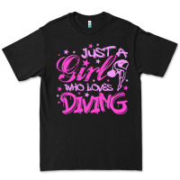 Black funny springboard diving quote diver gift for love girl Premium Tee - lanVoArt