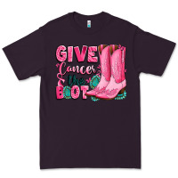 Plum give cancer the boot Premium Tee - LillyAllenDesigns