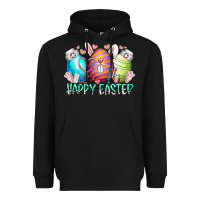 Black happy easter day eggs nurse Heavyweight Hoodie - RacoonDesign
