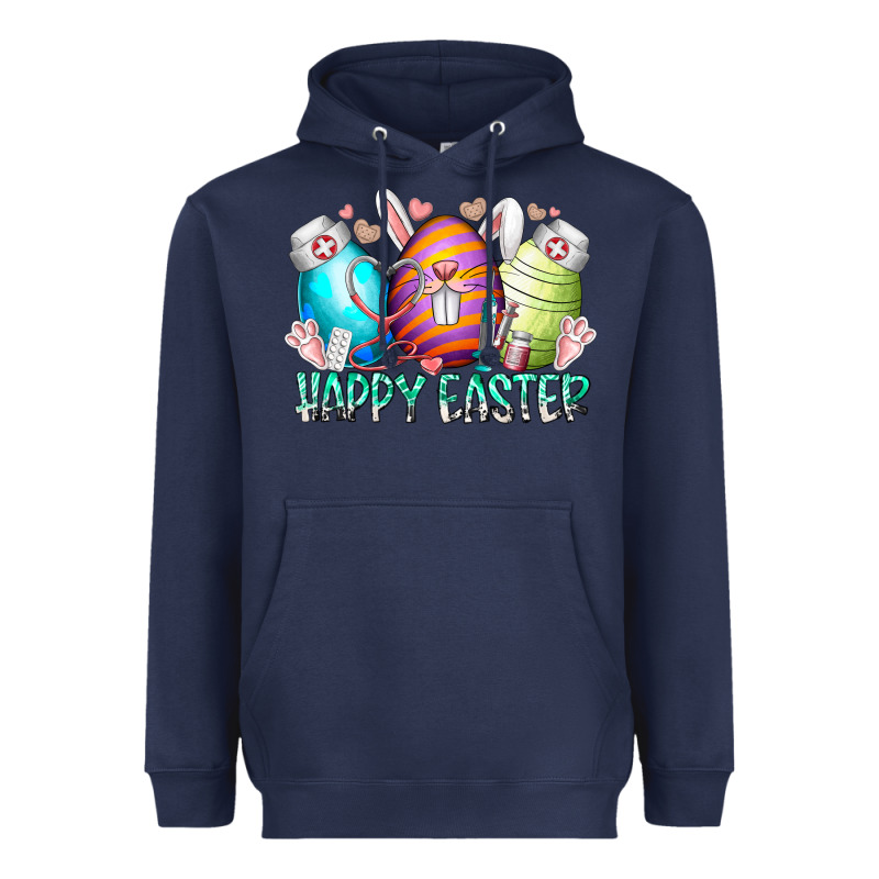 Happy Easter Day Eggs Nurse Heavyweight Hoodie by RacoonDesign | Teevron