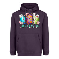 Plum happy easter day eggs nurse Heavyweight Hoodie - RacoonDesign
