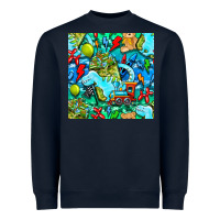 Navy boy child coffee cup and teddy bear with thunderbolts and camouflage s Heavyweight Sweatshirt - BundleAndBundleShop