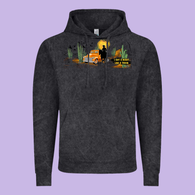Western I Got A Heart Like A Truck Vintage Hoodie Designed By Tumblerdesignbyshophia