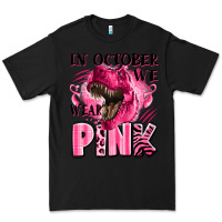 Black in october we wear pink dinosaur Premium Tee - LillyAllenDesigns