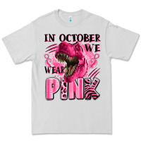 Dove Grey in october we wear pink dinosaur Premium Tee - LillyAllenDesigns
