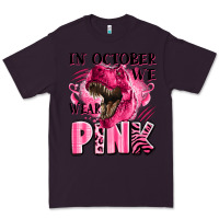 Plum in october we wear pink dinosaur Premium Tee - LillyAllenDesigns