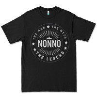 Black Graphic 365 Nonno The Legend Grandpa Men Funny Gift Premium Tee - lanVoArt