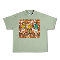Oil Green Fall gnomes Urban Heavy Tee - NancyCooperArtShop