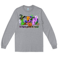 Heather Grey lpn licensed practical nurse Long Sleeve Tee - CowGirlArtShop