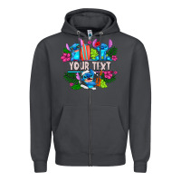 Smoke Your Text Stich Zipper Hoodie - CowhideDigitalArt