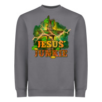 Storm Jesus junkie St. Patricks Day Heavyweight Sweatshirt - FaDigitalArtStudio