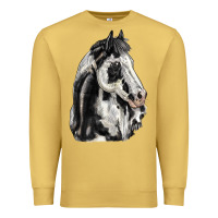 Antique Gold paint horse Premium Sweatshirt - LillyAllenDesigns
