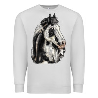 Dove Grey paint horse Premium Sweatshirt - LillyAllenDesigns