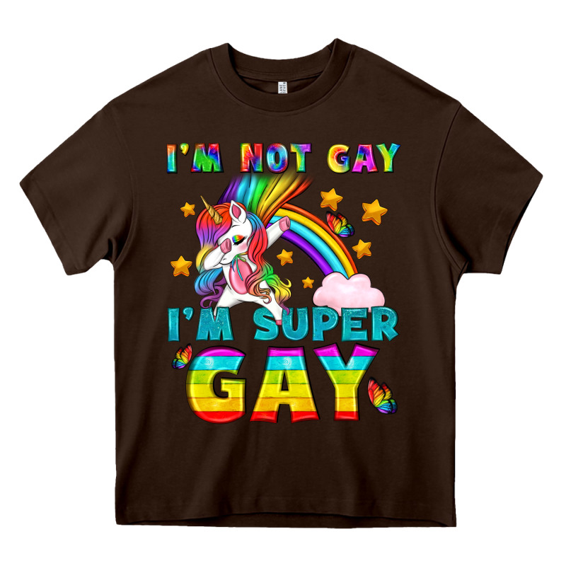 Lgbtq I'm Not Gay I'm Super Gay Heavy Core Tee by BundleAndBundleShop | Teevron