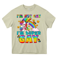 Mossy LGBTQ I'm Not Gay I'm Super Gay Heavy Core Tee - BundleAndBundleShop