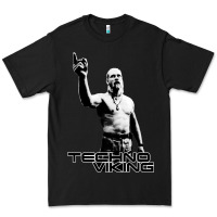Black techno viking Premium Tee - lanVoArt