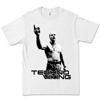 White techno viking Premium Tee - lanVoArt