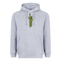 Heather Grey saguaro cactus Heavyweight Hoodie - LillyAllenDesigns