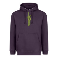 Plum saguaro cactus Heavyweight Hoodie - LillyAllenDesigns
