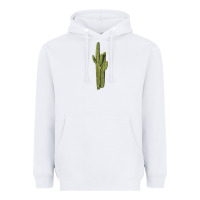 White saguaro cactus Heavyweight Hoodie - LillyAllenDesigns