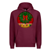 Burgundy christmas Premium Hoodie - BundleAndBundleShop